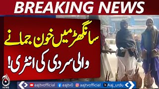 Sanghar Extreme Cold Winter Chill Alert Public Uses Fire For Warmth