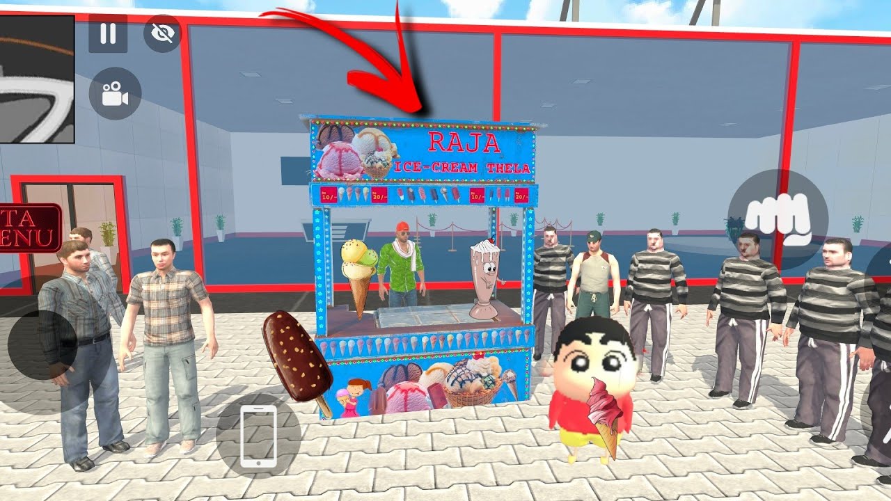 🥰Franklin purchase ice cream thela🍦 Indian Theft Auto simulator game💥