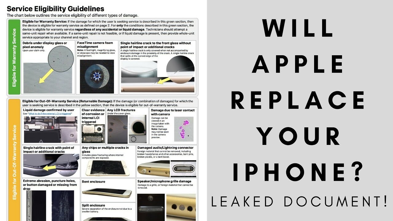Leaked Apple Document Outlines Apple's iPhone Repair Rules