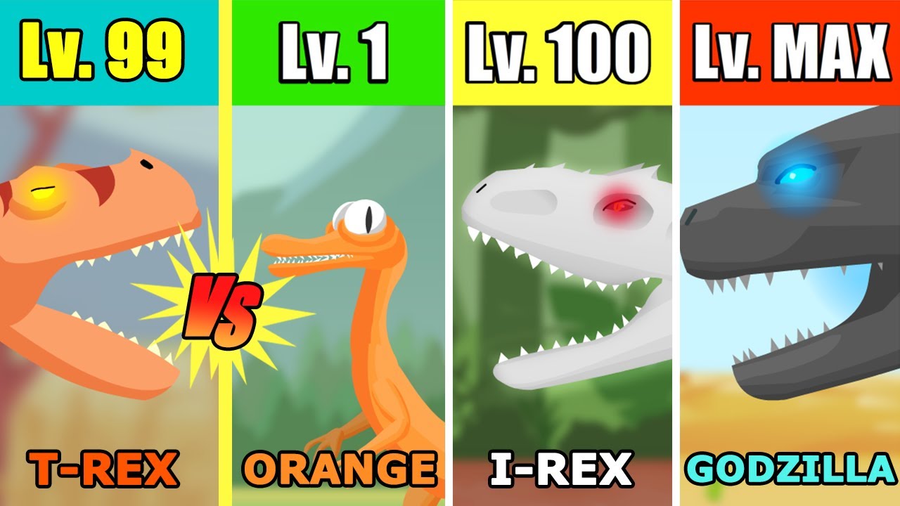 T Rex vs Monster Dinosaur Battles Level Challenge Rampage  Dino Animation