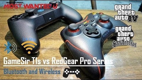 Gamesir T1s vs Redgear Pro Series Wireless Game Controller | GamePad Review with GamePlay
