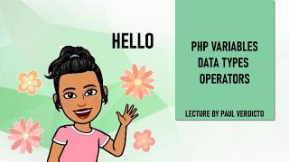 Variables || Data types || Operators of Php ||