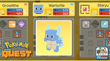 Em que nível o Wartortle evolui?