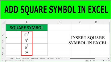 How to Type a Square Symbol in Excel | How to Insert Square Symbol in Excel