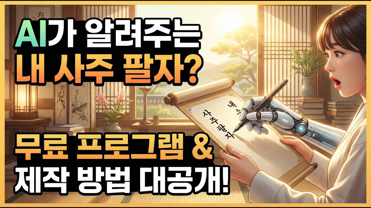 AI로 사주까지 본다고? 안티그래비티 활용 프로그램 제작기 (무료 배포)
