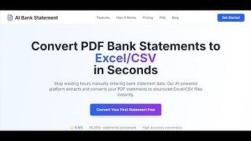 Convert Any Bank Statement to Excel and CSV Instantly (OCR + PDF)