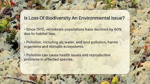 Is Loss Of Biodiversity An Environmental Issue? - Ecosystem Essentials