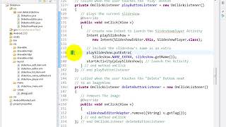 lesson12 26 SlideshowEditor java  Event listener for playButton Profile