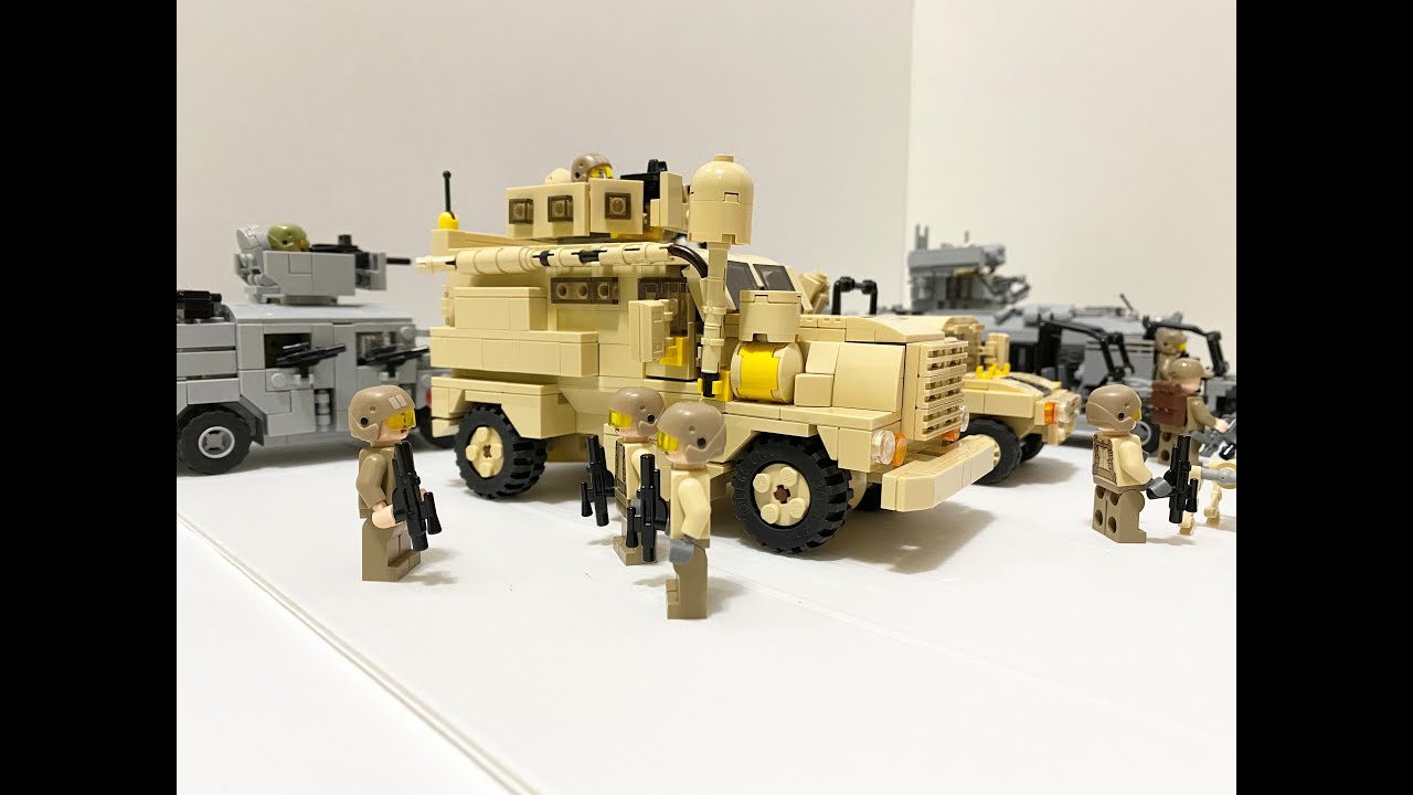 レゴ ミリタリー Lego military] (クーガー Cougar 4x4 MRAP) - YouTube