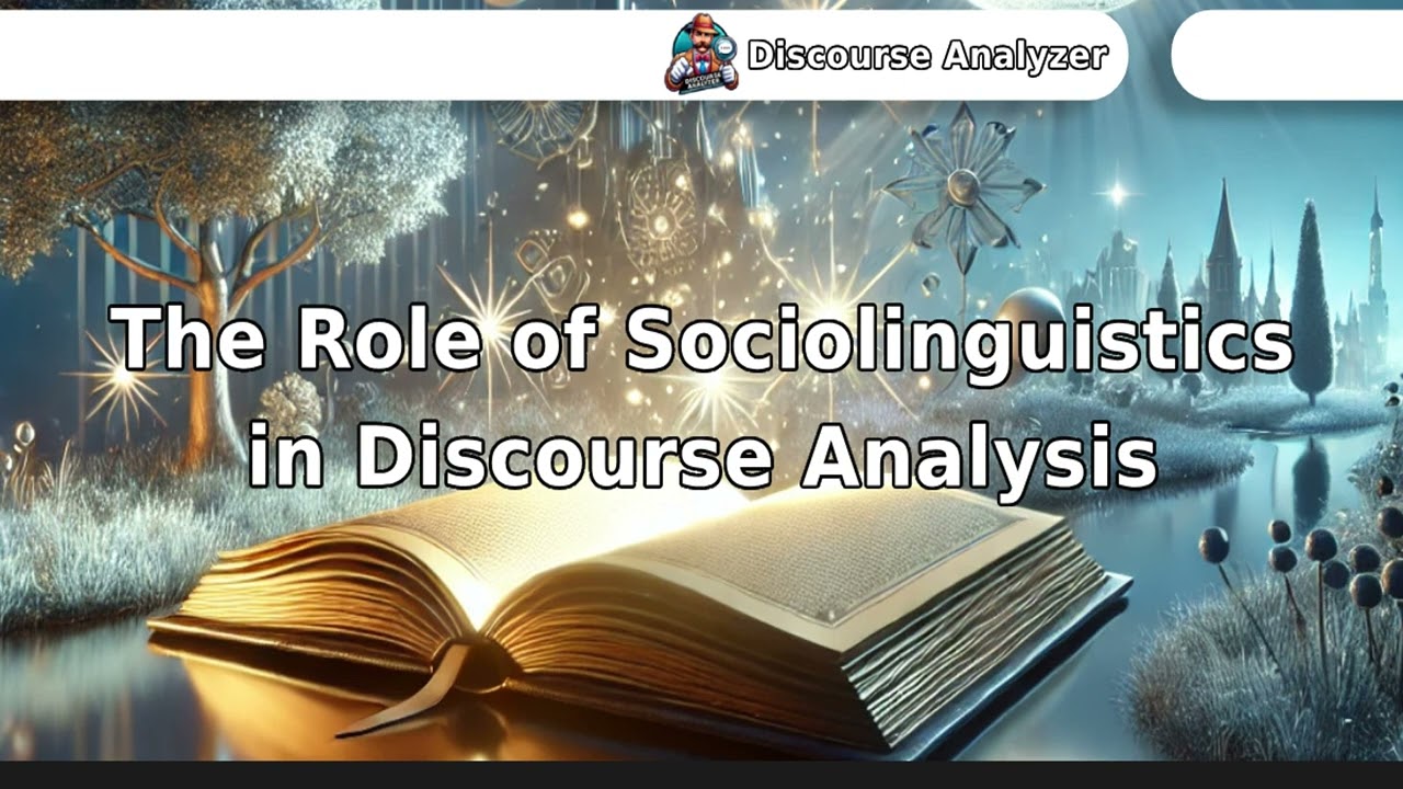 The Role of Sociolinguistics in Discourse Analysis.