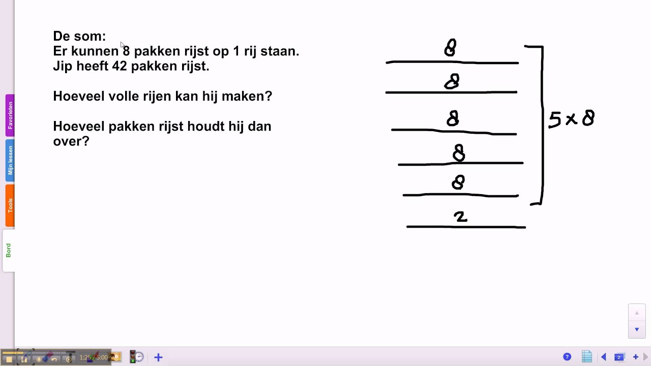 Super Pluspunt 3: groep 5 blok 7 les 8 delen met rest - YouTube OE-21