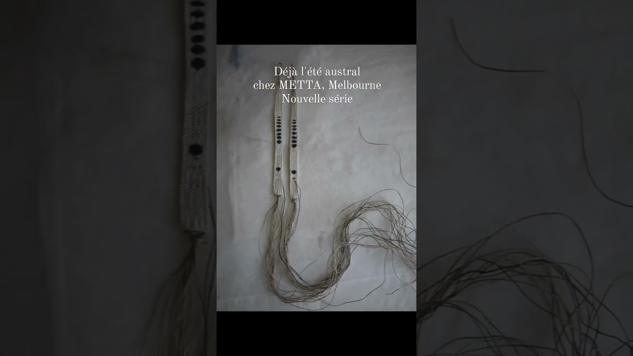 Déjà l'été austral chez METTA, Melbourne, avec une nouvelle série de bracelets.