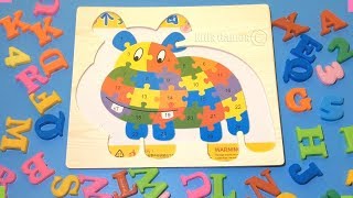 Puzzles Hippo Alphabet - ABCDE Letters