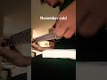 November cold. #guitar #electricguitar