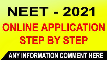 How to Fill NEET Application Form 2021 | NEET Form Filling 202 1|| Online Form Fill Step by Step .