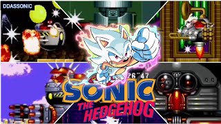 Sonic 1, 2, 3 & Knuckles All Bosses  With Hyper Sonic