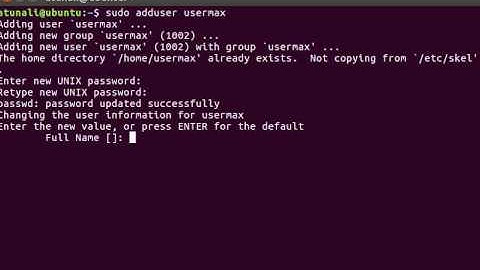 Linux Ubuntu Basics: Benutzer erstellen über das Terminal