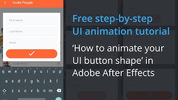 How to make an animating submit button in After Effects