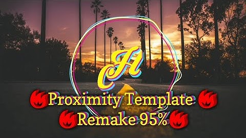 🔥Proximity Avee Player Template🔥How To Make Logo Proximity🔥|#2