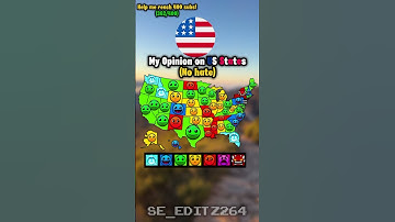 My opinion about US States | My first mapping video ig #edit #mapping #usa #unitedstates #fyp