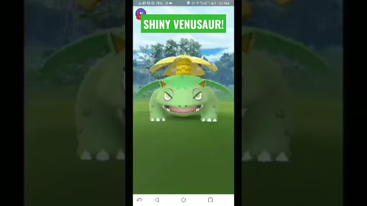 Shiny Venusaur while on Live Stream! Pokemon GO 