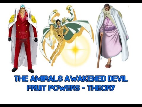 One Piece Theory - The Admirals Awakened Devil Fruit Powers - YouTube