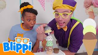 Making a Giant Ice Cream 🍦 Blippi English
