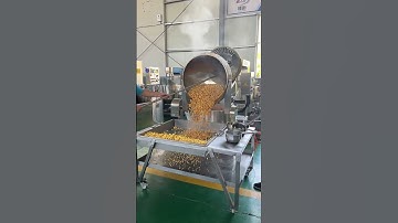 Industrial caramel popcorn machine direct coating #shorts #popcornmachine #caramelpopcorn
