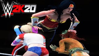 Wonder Woman v Harley Quinn and Poison Ivy - WWE 2K20 Requested 2 Out Of 3 Falls 2v1 Tag Team Match Wonder Woman v Harley Quinn and Poison Ivy - WWE 2K20 Requested 2 Out Of 3 Falls 2v1 Tag Team Match