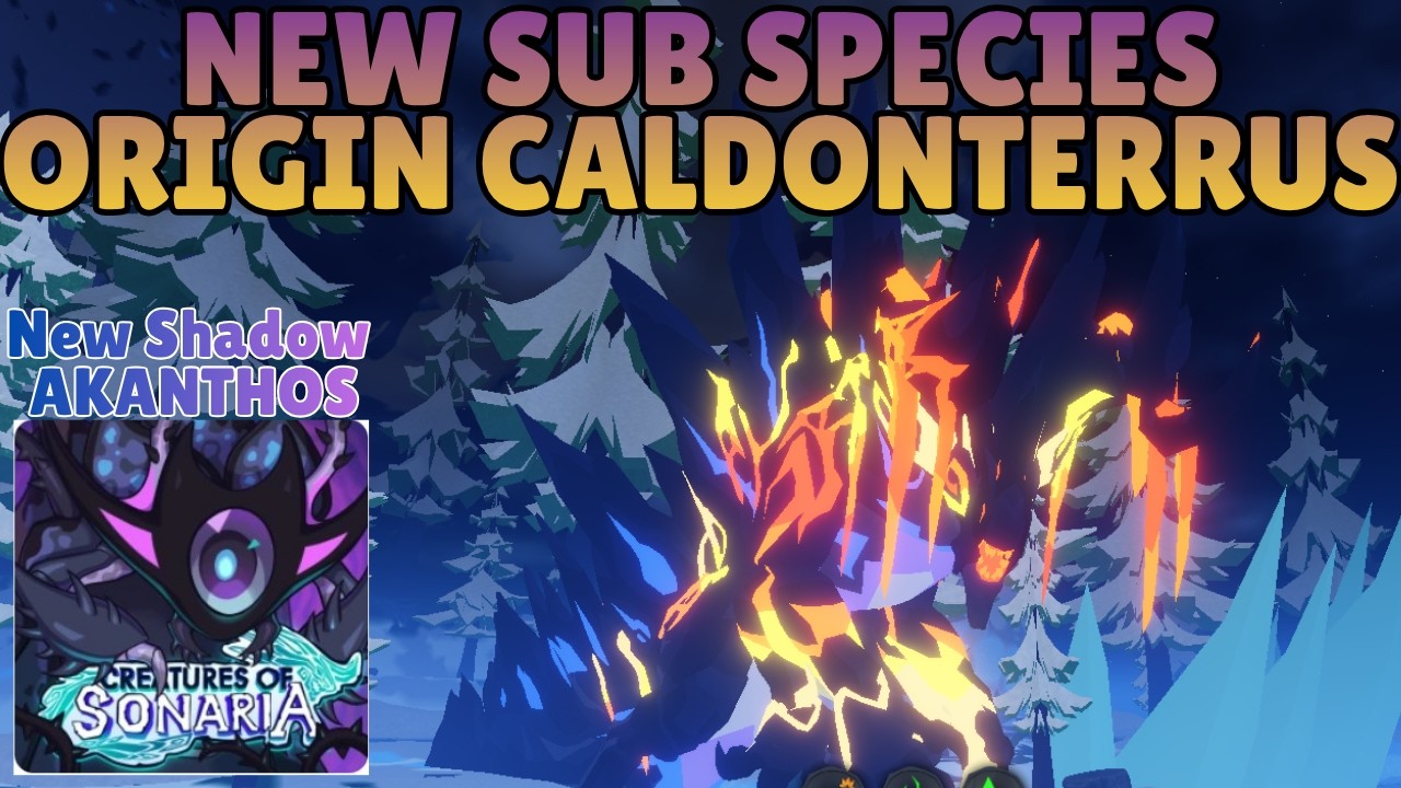 Sub Creature NEW SUB SPECIES ORIGIN CALDONTERRUS SHOWCASE in CREATURES OF SONARIA ...