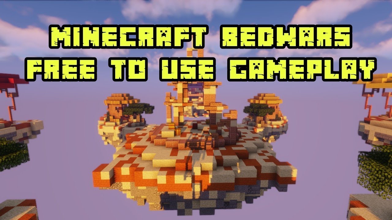 Minecraft bedwars free to use gameplay - YouTube
