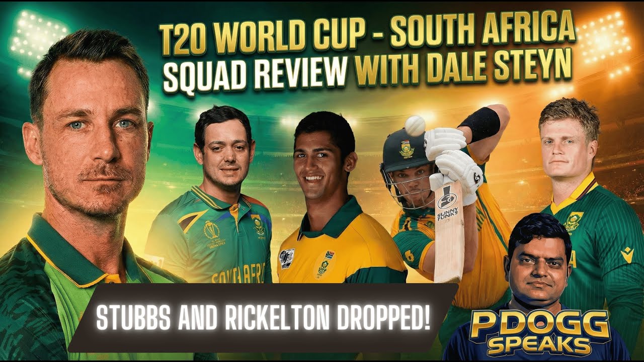 Steyn Reacts: South Africa's OFFICIAL T20 World Cup Squad Revealed! | Pdoggspeaks