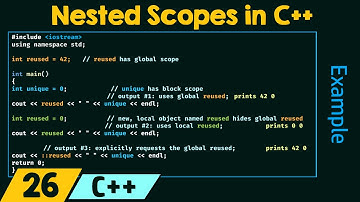 Nested Scopes in C++