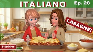 🇮🇹 Cook in Italian: LASAGNE | Easy Vocabulary for beginners 🇮🇹