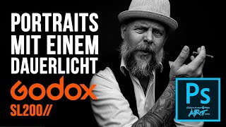 Knackiges Portrait Shooting mit dem neuen GODOX SL200:: Dauerlicht