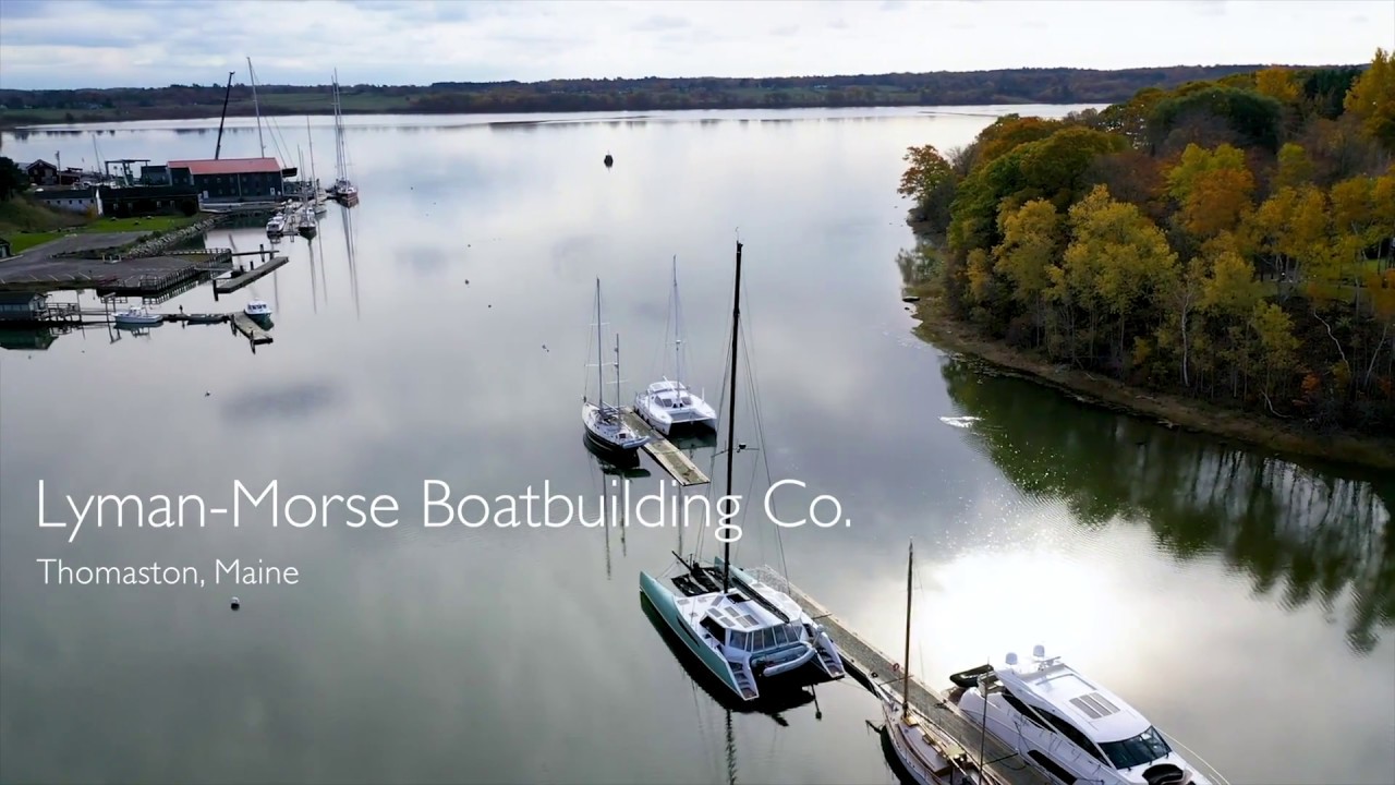 lyman-morse boatbuilding thomaston, me fall drone