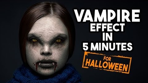 Vampire Effect in Photoshop tutorial
