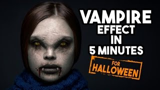 Vampire Effect in Photoshop tutorial screenshot 2