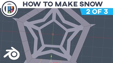 Blender Tutorial - How to Make Snow - Modeling the Snowflakes [2 of 3]