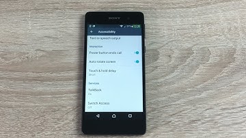 Sony Xperia E5 Disabled Settings