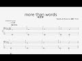 ベース譜 More Than Words 羊文学 4弦 TAB譜 More Than Words Sheep Literature BASS TAB ベース譜 More Than Words 羊文学 4弦 TAB譜 More Than Words Sheep Literature BASS TAB