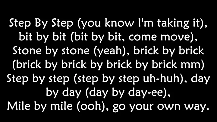 Whitney houston - Step by step LYRICS ||Ohnonie (HQ)