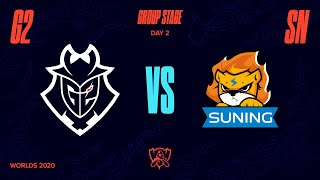 G2 vs SN | Worlds Group Stage Day 2 | G2 Esports vs Suning (2020)