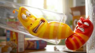 Larva pulled into straw - Larva Cartoons 2026 🍟 Best Cartoon Movie 🥟 New Animation Movies 2026