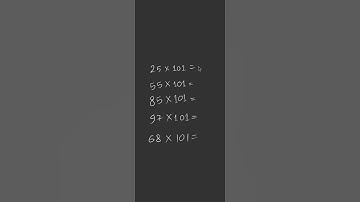 multiplication tricks with 101