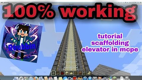 how to make an scaffolding elevator in minecraft