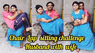 Chair Lap sitting challenge husband with  wife funny video  / requeste video  @Rmpvlogs