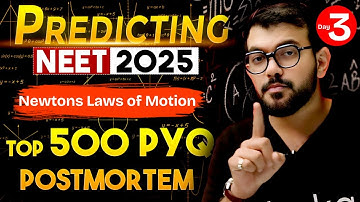 Top 500 Physics PYQ Questions | Newtons Laws of Motion | NEET 2026 PAPER Prediction | AJ Sir #3