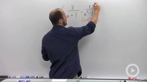 Solving a Rational Equation