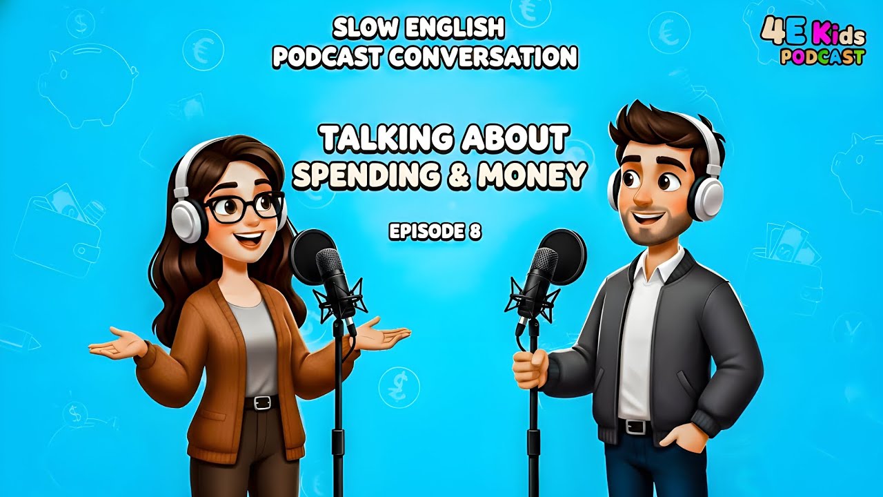 Slow English Podcast Conversation |talking about Spending & Saving Money| English Practice